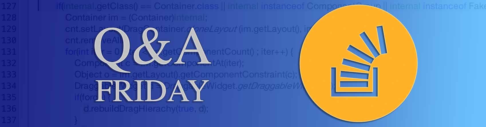 Questions of the Week XXIII